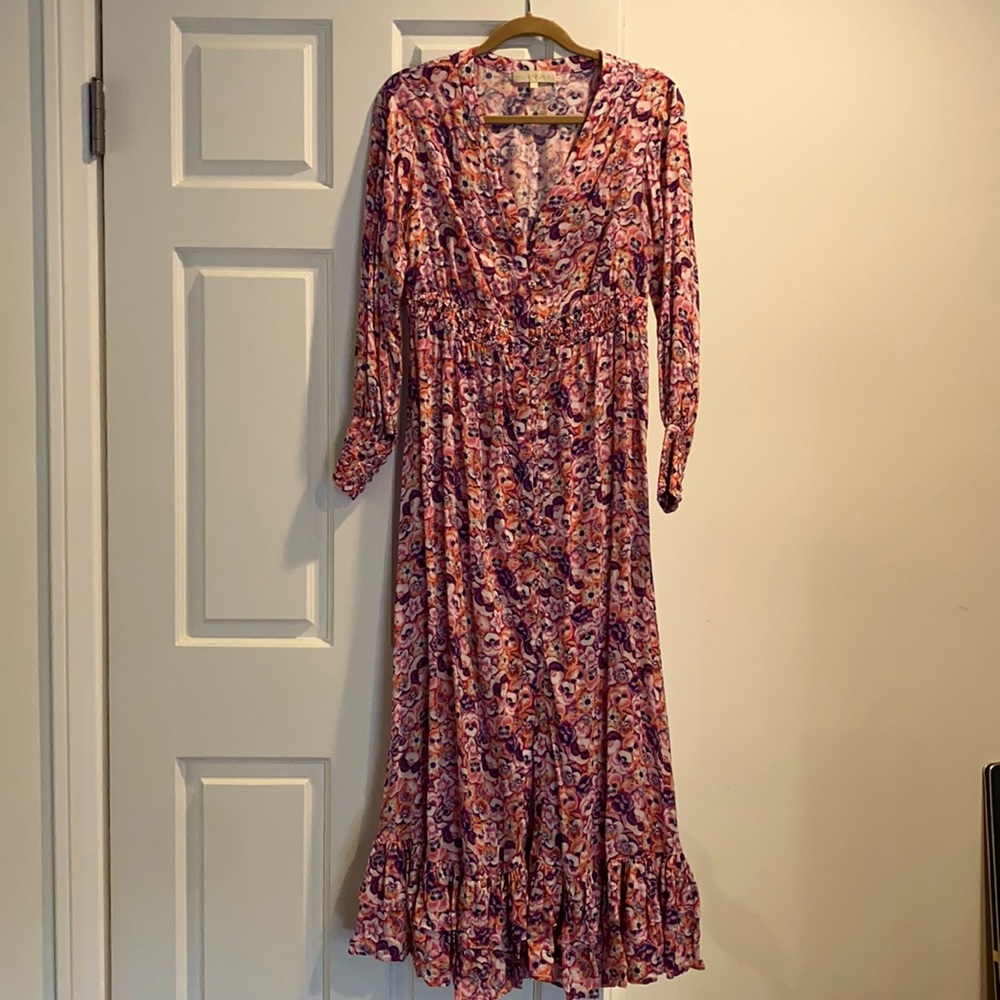 Paloma Blue Floral maxi dress barely worn